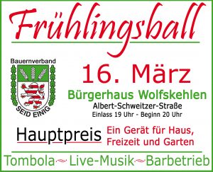 59. Frühlingsball für Junge und Junggebliebene