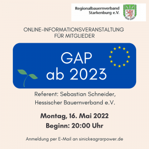Informationsveranstaltung zur GAP ab 2023